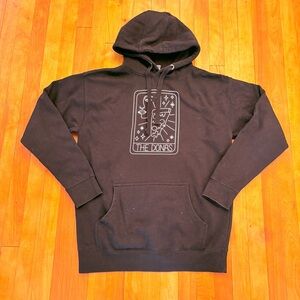 THE DONAS Black Hoodie with Graphic Design - Size Large (Unisex)